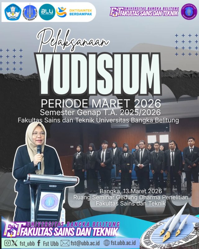 Yudisium FST UBB Periode Maret 2026