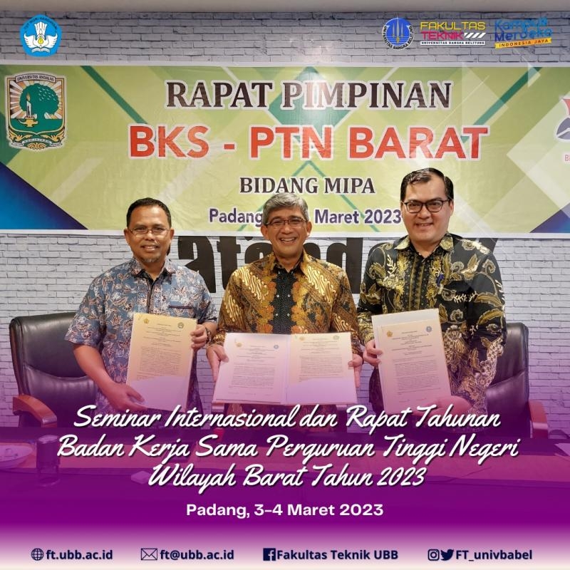 SEMINAR INTERNASIONAL DAN RAPAT TAHUNAN BKS PTN BARAT TAHUN 2023