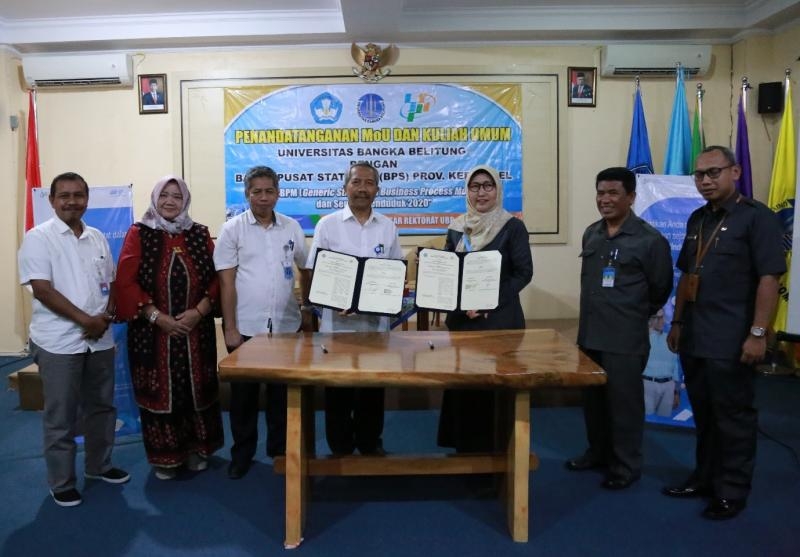 UBB-BPS Teken MoU Serta Kuliah Umum Terkait Sensus Penduduk 2020 