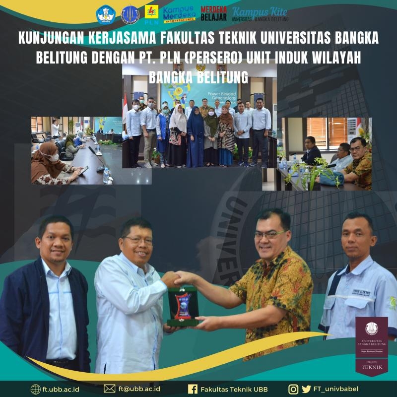 Kunjungan penguatan kerjasama FT UBB dengan PT. PLN (Persero) Unit Induk Wilayah Bangka Belitung